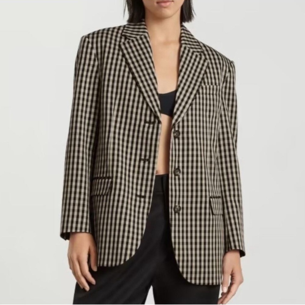 Everlane Women’s The ‘80s Blazer color Gingham size 4